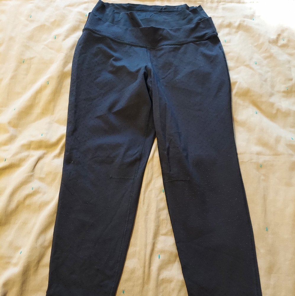 Lululemon Womens Double Waistband Legging Dot Pattern Size 4